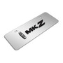 Lincoln MKZ 3D Logo 12" x 4.25" European Look Chrome Half-Size Stainless Steel License Plate