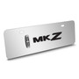 Lincoln MKZ 3D Logo 12" x 4.25" European Look Chrome Half-Size Stainless Steel License Plate