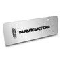 Lincoln Navigator 3D Logo 12" x 4.25" European Look Chrome Half-Size Stainless Steel License Plate