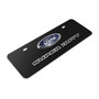 Ford Super-Duty 3D Logo 12" x 4.25" European Look Black Half-Size Stainless Steel License Plate