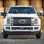 Ford Super-Duty 3D Logo 12" x 4.25" European Look Black Half-Size Stainless Steel License Plate