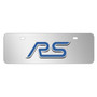 Ford Focus RS 3D Logo 12" x 4.25" European Look Chrome Half-Size Stainless Steel License Plate