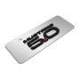 Ford Mustang 5.0 3D Logo 12" x 4.25" European Look Chrome Half-Size Stainless Steel License Plate