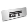 Ford Mustang GT 3D Logo 12" x 4.25" European Look Chrome Half-Size Stainless Steel License Plate