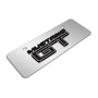 Ford Mustang GT 3D Logo 12" x 4.25" European Look Chrome Half-Size Stainless Steel License Plate