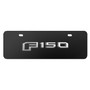 Ford F-150 2015 up 3D Logo 12" x 4.25" European Look Black Half-Size Stainless Steel License Plate