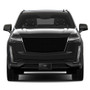 Cadillac 3D Dark Gray Dual Logo Black Stainless Steel License Plate