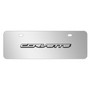 Chevrolet Corvette C7 3D Logo 12" x 4.25" European Look Chrome Half-Size Stainless Steel License Plate