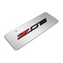Chevrolet Corvette C7 Z06 3D Logo 12" x 4.25" European Look Chrome Half-Size Stainless Steel License Plate
