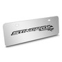 Chevrolet Corvette C7 Stingray 3D Logo 12" x 4.25" European Look Chrome Half-Size Stainless Steel License Plate