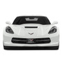 Chevrolet Corvette C7 3D Logo on Black Carbon Fiber Pattern Stainless Steel License Plate
