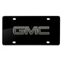 iPick Image Matt-Look Laser Etched Black Acrylic License Plate - GMC