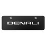 GMC Denali in 3D Nameplate 12" x 4.25" European Look Black Half-Size Stainless Steel License Plate