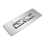 GMC 3D Chrome Metal Logo 12" x 4.25" European Look Chrome Half-Size Stainless Steel License Plate