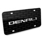 GMC Denali 3D Nameplate on Logo Pattern Black Aluminum License Plate