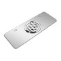 Buick 3D Chrome Metal Logo 12" x 4.25" European Look Chrome Half-Size Stainless Steel License Plate
