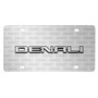 GMC Denali 3D Nameplate on Logo Pattern Brushed Aluminum License Plate