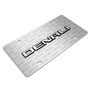 GMC Denali 3D Nameplate on Logo Pattern Brushed Aluminum License Plate