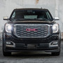 GMC Yukon 3D Dark Gray Dual Logo Black Stainless Steel License Plate