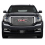 GMC Denali 3D Logo on Black Carbon Fiber Pattern Stainless Steel License Plate