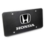 Honda Black Carbon Fiber Look Graphic Special Aluminum Metal License Plate