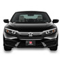 Honda Red Logo Black Carbon Fiber Look Graphic Special Aluminum Metal License Plate -