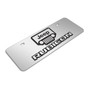 Jeep RubicWrangler 3D Logo 12" x 4.25" European Look Chrome Half-Size Stainless Steel License Plate