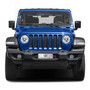 Jeep Wrangler 3D Logo 12" x 4.25" European Look Chrome Half-Size Stainless Steel License Plate