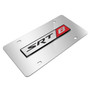SRT-8 Logo 3D Logo on Chrome Stainless Steel License Plate for Dodge Jeep RAM