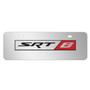 Dodge Jeep RAM SRT-8 Logo 3D Logo 12" x 4.25" European Look Chrome Half-Size Stainless Steel License Plate