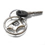 Jeep Grill Logo Steering Wheel Style Key Chain