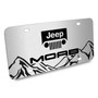 Jeep Wrangler Moab Rock Mountain Graphic Brush Special Aluminum Metal License Plate