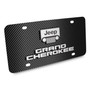 Jeep Grand Cherokee 3D Logo Black Carbon Fiber Patten Steel License Plate