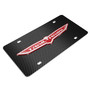 Jeep Trailhawk 3D Logo Black Carbon Fiber Patten Stainless Steel License Plate