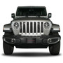 Jeep Gladiator 3D Logo Red Edge Black Carbon Fiber Patten Steel License Plate