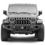 Jeep Willys Star Logo in 3D on Black Carbon Fiber Patten Stainless Steel License Plate