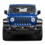 Jeep RubicWrangler 3D Logo 12" x 4.25" European Look Black Half-Size Stainless Steel License Plate