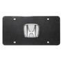Honda 3D Chrome Logo on 100% Real Carbon Fiber License Plate