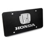Honda 3D Chrome Logo Dual 100% Real Carbon Fiber License Plate