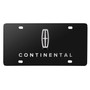 Lincoln Continental 3D Dual Logo Black Stainless Steel License Plate