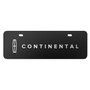 Lincoln Continental 3D Logo 12" x 4.25" European Look Black Half-Size Stainless Steel License Plate