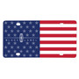 Lincoln Black Label Logo USA Flag Graphic Special Aluminum Metal License Plate