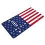 Lincoln Logo USA Flag Graphic Special Aluminum Metal License Plate