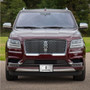 Lincoln Navigator 3D Logo on Front Grill pattern Brushed Aluminum License Plate