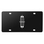 Lincoln 3D Large-Size Metal Logo Black Stainless Steel License Plate
