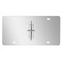 Lincoln 3D Large-Size Metal Logo Mirror Chrome Stainless Steel License Plate