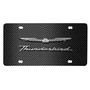 Ford Thunderbird 3D Logo Black Carbon Fiber Patten Stainless Steel License Plate