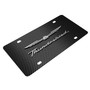 Ford Thunderbird 3D Logo Black Carbon Fiber Patten Stainless Steel License Plate