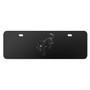 Ford Bronco 3D Black Logo on 12" x 4.25" European Look Black Half-Size Stainless Steel License Plate