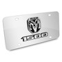 2019 RAM 1500 3D Dual Logo on 12"X6" Chrome Stainless Steel License Plate